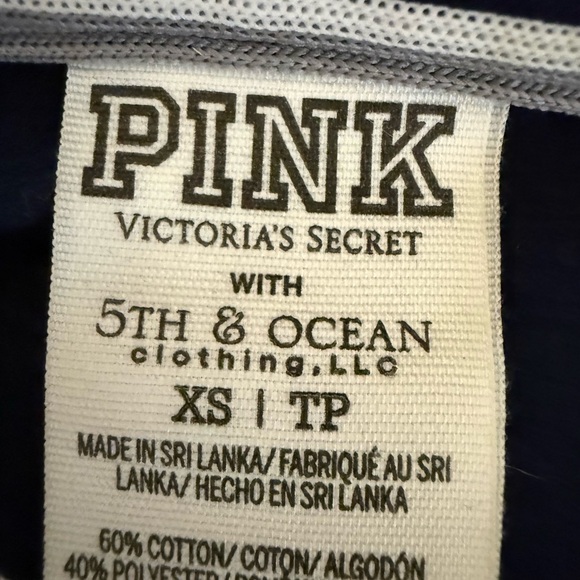 Yankees Navy Blue Sequin sweatshirt by Victoria Secret- Pink - Picture 5 of 5